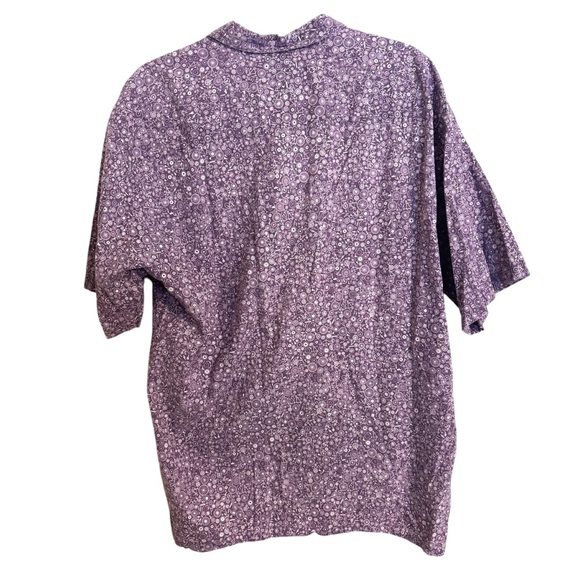 Tori Richard Hawaii Purple Wheel Spoke Short Sleeve Button Down Shirt Mens XL - Picture 3 of 6